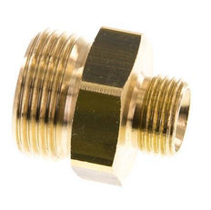 G 1'' x G 1/2'' Doppelnippel aus Messing 16 bar