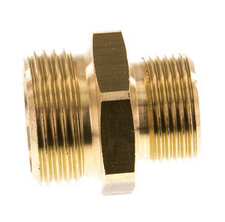 G 1'' x G 3/4'' Doppelnippel aus Messing 16 bar