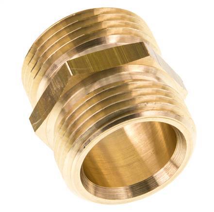 G 1'' Doppelnippel aus Messing 16 bar