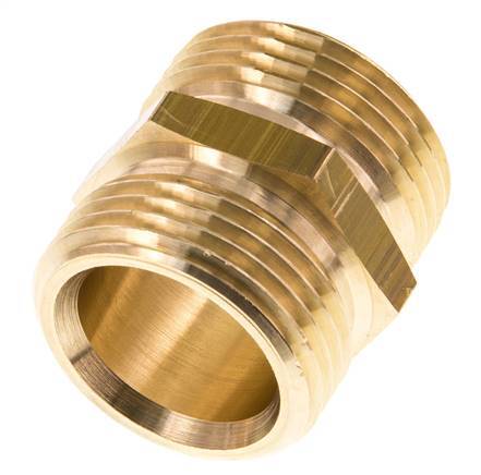 G 1'' Doppelnippel aus Messing 16 bar