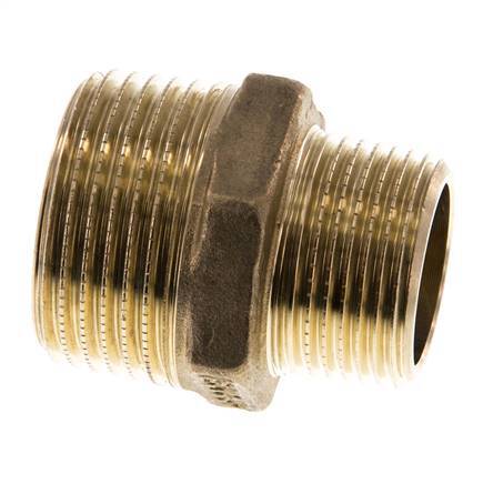 R 1'' x R 3/4'' Brass Double Nipple 16 Bar