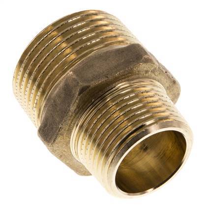 R 1'' x R 3/4'' Brass Double Nipple 16 Bar