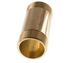 G 1 1/2'' Brass Double Pipe Nipple 16 Bar DIN 2982 - 100mm