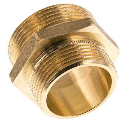 G 1 1/2'' x G 1 1/4'' Doppelnippel aus Messing 16 bar