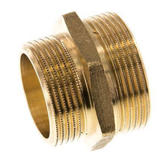 G 1 1/2'' x G 1 1/4'' Doppelnippel aus Messing 16 bar