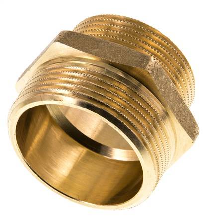 G 1 1/2'' x G 1 1/4'' Doppelnippel aus Messing 16 bar