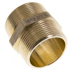 R 1 1/2'' Brass Double Nipple 16 Bar
