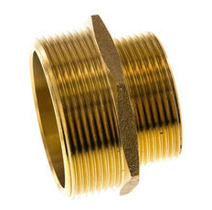 G 2'' x G 1 1/2'' Doppelnippel aus Messing 16 bar