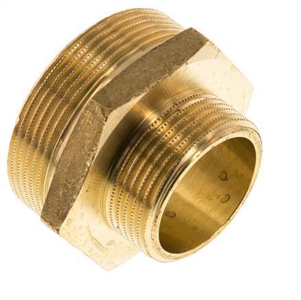 G 2'' x G 1 1/4'' Doppelnippel aus Messing 16 bar