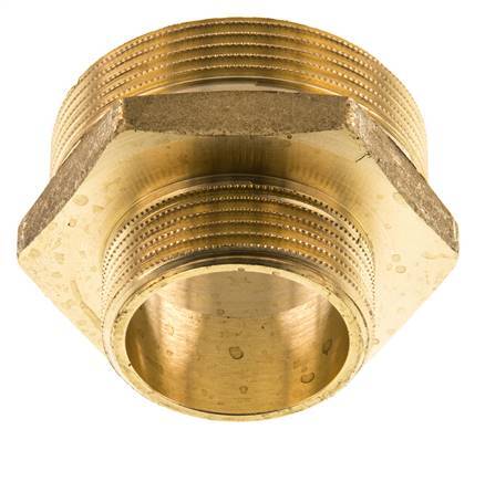 G 2'' x G 1 1/4'' Doppelnippel aus Messing 16 bar