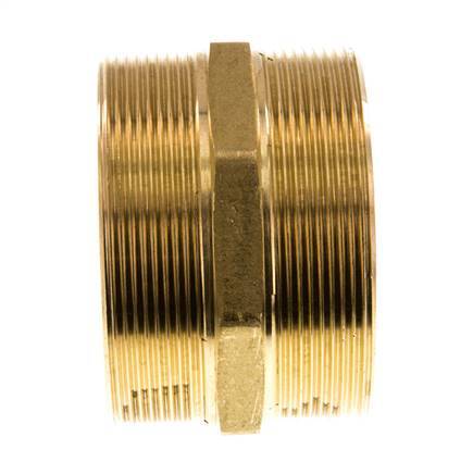 G 3'' Doppelnippel aus Messing 16 bar