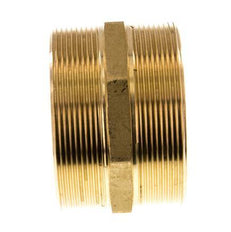 G 3'' Doppelnippel aus Messing 16 bar