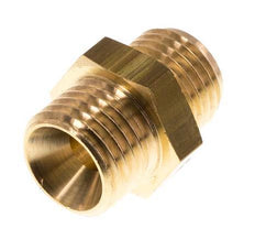M14x1.5 x G 1/4'' Brass Double Nipple 16 Bar [2 Pieces]