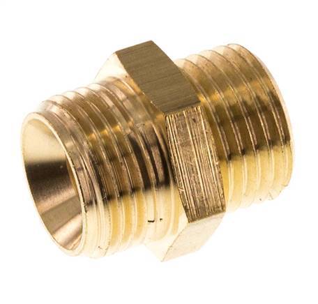 M16x1.5 x G 3/8'' Brass Double Nipple 16 Bar [2 Pieces]