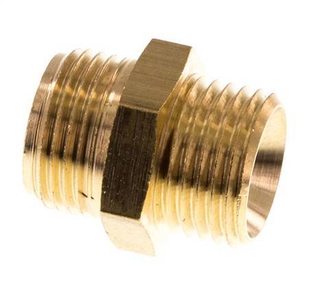 M16x1.5 x G 3/8'' Brass Double Nipple 16 Bar [2 Pieces]