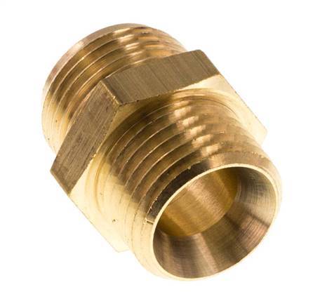 M16x1.5 x G 3/8'' Brass Double Nipple 16 Bar [2 Pieces]