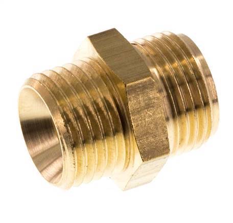 M16x1.5 x G 3/8'' Brass Double Nipple 16 Bar [2 Pieces]