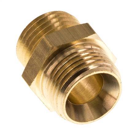 M16x1.5 x G 3/8'' Brass Double Nipple 16 Bar [2 Pieces]