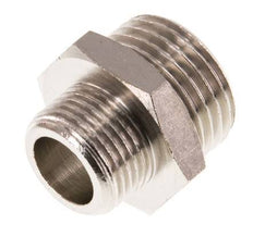 G 1/2'' x G 3/8'' Nickel plated Brass Double Nipple 16 Bar [2 Pieces]