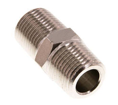 1/2'' NPT x R 1/2'' Messing vernickelt Doppelnippel 60 bar