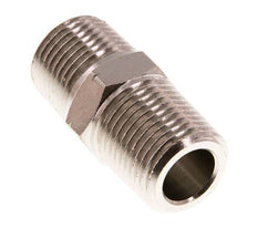 1/2'' NPT x R 1/2'' Messing vernickelt Doppelnippel 60 bar