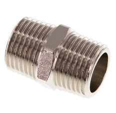 R 1/2'' Nickel plated Brass Double Nipple 16 Bar [2 Pieces]