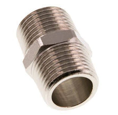 R 1/2'' Nickel plated Brass Double Nipple 16 Bar [2 Pieces]