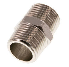 R 1/2'' Nickel plated Brass Double Nipple 16 Bar [2 Pieces]
