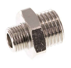 G 1/4'' x G 1/8'' Nickel plated Brass Double Nipple 16 Bar [5 Pieces]