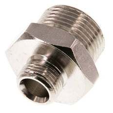 G 3/4'' x G 3/8'' Vernickeltes Messing Doppelnippel 16 bar