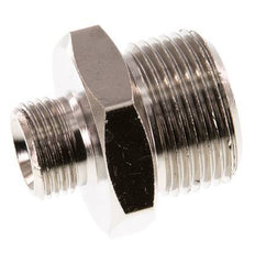 G 3/4'' x G 3/8'' Vernickeltes Messing Doppelnippel 16 bar