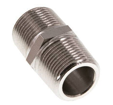 3/4'' NPT x R 3/4'' Messing vernickelt Doppelnippel 60 bar