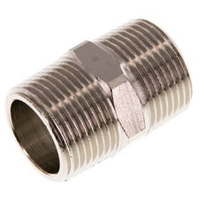 R 3/4'' Nickel plated Brass Double Nipple 16 Bar