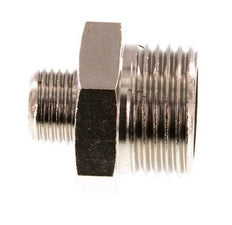 G 3/8'' x G 1/8'' Nickel plated Brass Double Nipple 16 Bar [5 Pieces]