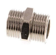 G 3/8'' Nickel plated Brass Double Nipple 16 Bar [5 Pieces]