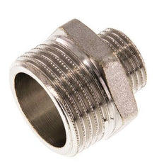 G 1'' x G 1/2'' Vernickeltes Messing Doppelnippel 16 bar