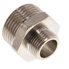 G 1'' x G 1/2'' Vernickeltes Messing Doppelnippel 16 bar