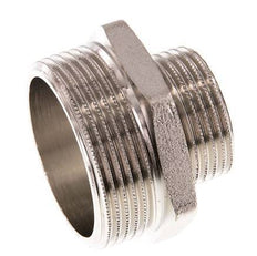 G 1 1/2'' x G 1'' Vernickeltes Messing Doppelnippel 16 bar