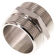 G 1 1/2'' Messing vernickelt Doppelnippel 16 bar