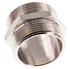 G 1 1/2'' Messing vernickelt Doppelnippel 16 bar