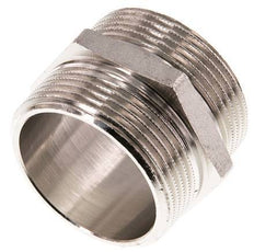 G 1 1/2'' Messing vernickelt Doppelnippel 16 bar