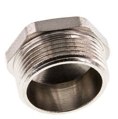 G 1 1/4'' x G 1/2'' Vernickeltes Messing Doppelnippel 16 bar