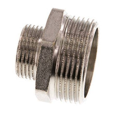 G 1 1/4'' x G 3/4'' Vernickeltes Messing Doppelnippel 16 bar