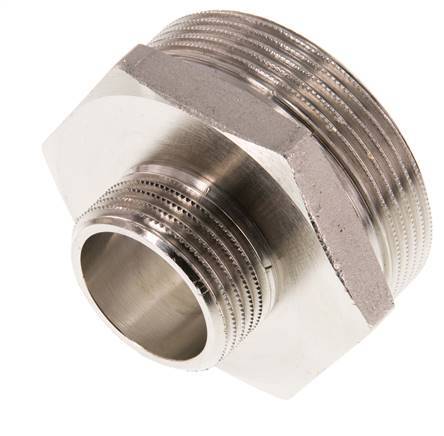 G 2'' x G 1'' Vernickeltes Messing Doppelnippel 16 bar