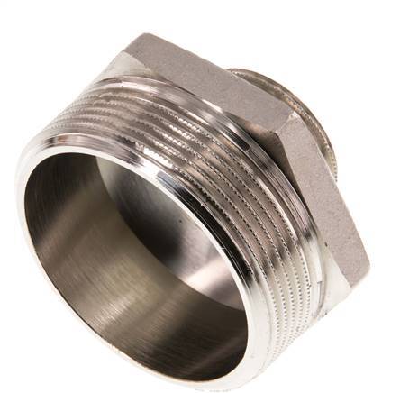 G 2'' x G 1'' Vernickeltes Messing Doppelnippel 16 bar