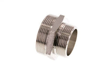 G 2'' x G 1 1/2'' Vernickeltes Messing Doppelnippel 16 bar