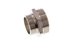G 2'' x G 1 1/2'' Vernickeltes Messing Doppelnippel 16 bar