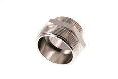 G 2'' x G 1 1/2'' Vernickeltes Messing Doppelnippel 16 bar