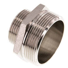 G 2'' x G 1 1/4'' Vernickeltes Messing Doppelnippel 16 bar