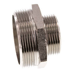 G 2'' x G 1 1/4'' Vernickeltes Messing Doppelnippel 16 bar